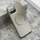 Maska COLOR METAL MagSafe za iPhone 15, srebrna - F119353