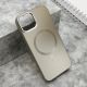 Maska COLOR METAL MagSafe za iPhone 14, srebrna - F119361