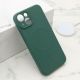 Maska VELVET TOUCH MagSafe za iPhone 14, tamno zelena - F119933