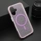 Futrola CRYSTAL MagSafe za iPhone 16, ljubičasta - F120862