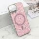 Futrole GLAM GLOW MagSafe za iPhone 15, roza - F121189