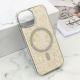 Futrole GLAM GLOW MagSafe za iPhone 15, siva - F121190