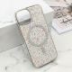 Futrole GLAM GLOW MagSafe za iPhone 15, srebrna - F121191