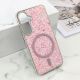 Futrole GLAM GLOW MagSafe za Samsung S921B/S931B Galaxy S24 5G/S25 5G, roza - F121233