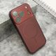 Futrola COLOR METAL MagSafe II za iPhone 17 Pro, tamno crvena - EP3214502