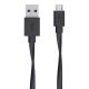 BELKIN Flat kabl USB-A na Micro USB, F2CU046BT06-BLK, 1.8 m, crna - F2CU046BT06-BLK