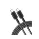 ANKER 322 USB tip-C na USB tip-C kabl M/M 1.8m, 60W, pleteni, crni - EP3262820