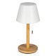 Get and Give LED stona lampa Lira, Bambus, Punjiva 1800mAh, 3 boje svetla, Upravljanje užetom - EP3246769