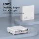 Kucni punjac LDNIO Q605, QC4+, PD3.0, SCP, PPS, VOOC, 120W total power beli - EP2763345