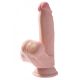 3D Dildo sa realističnim testisima 21,5cm - 21372