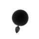 Analni dildo sa crnim repicem Small Bunny Tail Butt Plug - CN-941461652