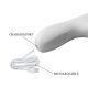 Beli Multifunkcionalni Vibrator sa Pomeranjem - 014902-1