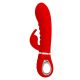 Crveni vibrator od mekanog silikona Prescott - 014635-2