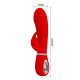 Crveni vibrator od mekanog silikona Prescott - 014635-2