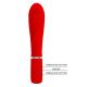 Crveni vibrator od mekanog silikona Prescott - 014635-2