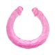 Roze dupli dildo - 040015