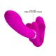 Ljubičasti dupli vibrirajući strap on - 022061