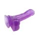 Ljubicasti dildo sa testisima 20cm - CN-711754361