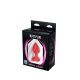 Mali crveni silikonski analni dildo srce sa dijamantom - ft001084