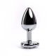 Mali metalni analni dildo srce sa belim dijamantom - ft001043