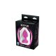 Mali rozi silikonski analni dildo srce sa dijamantom - ft001083