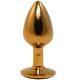 Mali zlatni analni dildo sa crnim dijamantom - ft001038