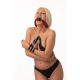 Silikonska kugla za usta sa satenskim vezovima Luxury Silicone Ball Gag - ff001009