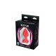 Srednji crveni silikonski analni dildo srce sa dijamantom - ft001081