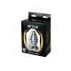 Srednji rebrasti metalni analni dildo sa rozim dijamantom - ft001054