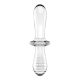 SATISFYER Double Crystal Glass Dildo Transparent - 4045665