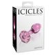Stakleni rozi analni dildo 9cm - 21108