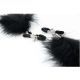 Stipaljke za bradavice sa crnom peruskom Nipple Clamps - ff001022