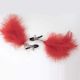 Stipaljke za bradavice sa crvenom peruskom Nipple Clamps - ff001023