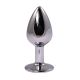 Veliki metalni analni dildo sa crvenim dijamantom - ft001030