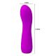 Ljubičasti silikonski vibrator jakih vibracija - 014561-1