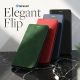 TERACELL Maska za Honor X7e tamno zelena Elegant Flip - EP3195837