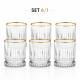 Set elegantnih čaša za žestinu sa zlatnim rubom, 50 ml, 6 komada - EP3196669