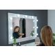 DURA Ogledalo za Šminkanje sa Ramom 100x80 sa 9 LED sijalica MakeUp Mirror Kozmetičko Frizer - DURA1301
