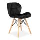 MODERNHOME Ferra trpezarijske stolice set 4 kom velvet crna - KJC208 BLACK-1