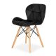 MODERNHOME Ferra trpezarijske stolice set 4 kom velvet crna - KJC208 BLACK-1