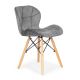 MODERNHOME Ferra trpezarijske stolice set 4 kom velvet siva - KJC208 GRAY
