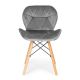 MODERNHOME Ferra trpezarijske stolice set 4 kom velvet siva - KJC208 GRAY