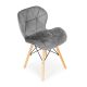 MODERNHOME Ferra trpezarijske stolice set 4 kom velvet siva - KJC208 GRAY