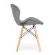 MODERNHOME Ferra trpezarijske stolice set 4 kom velvet siva - KJC208 GRAY