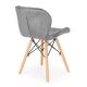 MODERNHOME Ferra trpezarijske stolice set 4 kom velvet siva - KJC208 GRAY