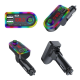 FM transmiter F8 USB, PD, TF, Bluetooth 5.0, Type C, RGB, 12-24V, handsfree crni - 201841