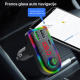 FM transmiter F8 USB, PD, TF, Bluetooth 5.0, Type C, RGB, 12-24V, handsfree crni - 201841