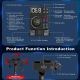 FM Transmiter MT01, Treble and Bass control, PD 30W, USB 12W, BT 5.3, RGB - 214004