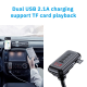 FM transmiter Y4 USB TF Bluetooth 5.0, call ID, modlularni,  handsfree crni - 201837