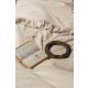 DEKOR DOM Set posteljine Issimo popline double, Frill peach - 040637